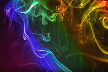 Multi color smoke shape backgrounds