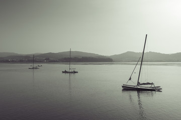 Fototapeta premium Ría de Ortigueira (La Coruña, España).