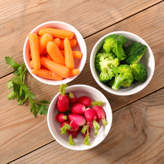 fresh vegetable for snack