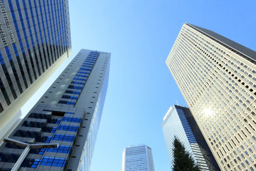 Fototapeta na wymiar 新宿のビジネス街