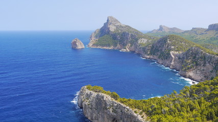 Fototapeta na wymiar Cape in Mediterranean sea