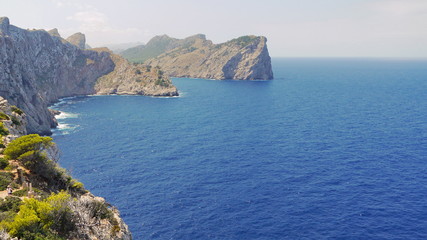 Rocky coastline of Mallorca