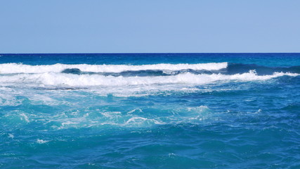 Breaking waves seascape