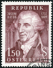 AUSTRIA - 1959: shows Franz Joseph Haydn (1732-1809), composer
