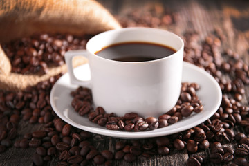 coffee with coffee bean