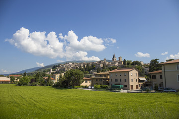Fototapeta na wymiar City of Spello in Umbria, Italy