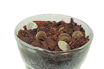 Abstract idea of growing money