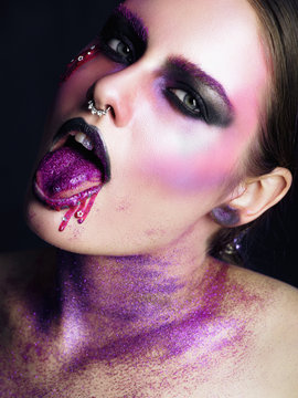 purple girl