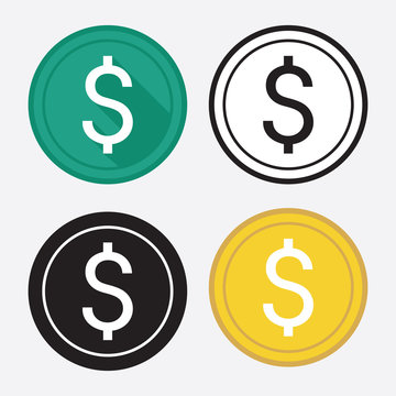 Set of money icons