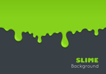 Background of dribble green slime.