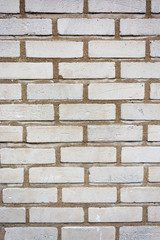Texture of old white brick wall