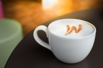 Morning Coffee cup on the table