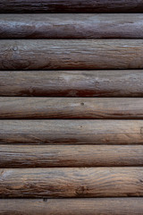 Texture of dark brown wood paneling