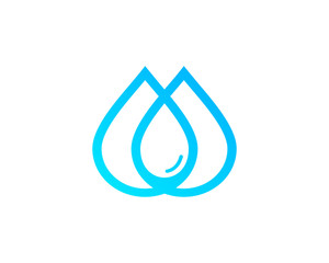 Water Drop Logo Design Template Element