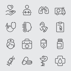 Medical line icon