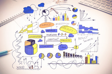 Fototapeta premium Plan for profitable business