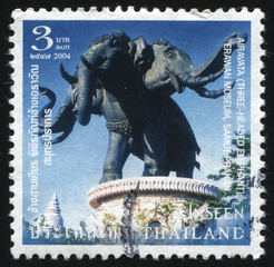 statue of three headed elephant  Airavata