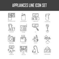 Fototapeta premium Applianse icon set.