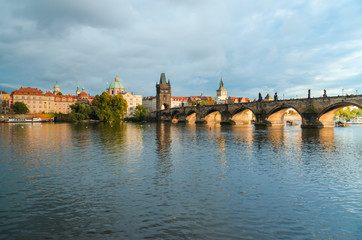 Fototapeta na wymiar Prague, Czech Republic. Charles Bridge
