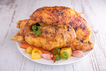 whole roasted chicken