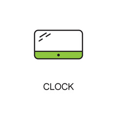 Clock line icon.
