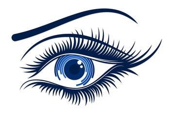 Logo female eye. 
