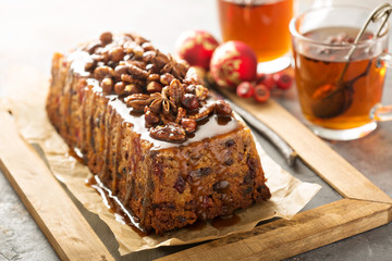 Traditional English steamed pudding