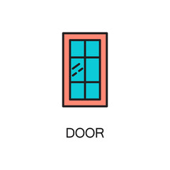 Door line icon.