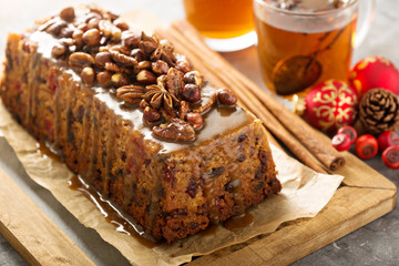 Traditional English steamed pudding