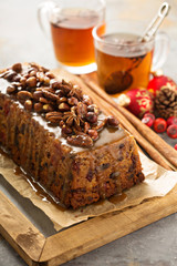 Traditional English steamed pudding