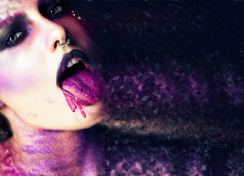purple girl