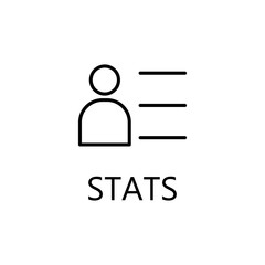 Businessman line icon. Profile outline pictogram.