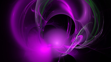 Galactic Nebula. Clubs colored smoke. 3D surreal illustration. Sacred geometry. Mysterious psychedelic relaxation pattern. Fractal abstract texture. Digital artwork graphic astrology magic