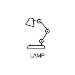 Lamp line icon. High quality pictogram.  Outline vector symbol for design website or mobile app. Thin line sign  for logo, visit card, etc.