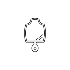 Mirror line icon. Thin line pictogram for webdesign. Outline high quality sign for design websete, mobile app, logo. 