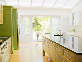 Luxury modern kitchen. Interior design