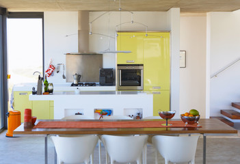 Luxury modern kitchen. Interior design