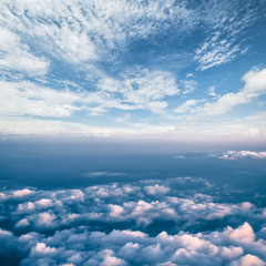 Clouds in sky atmosphere panorama