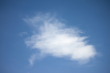 Blue sky with white cloud