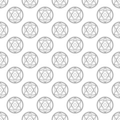 Alchemical round vector pattern.