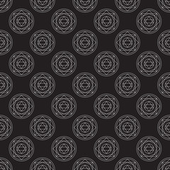 Alchemical round vector pattern.