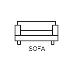 Sofa line icon.
