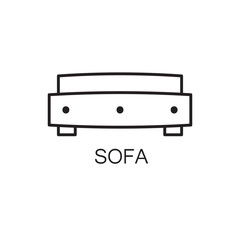 Sofa line icon.