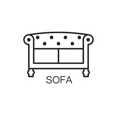 Sofa line icon.