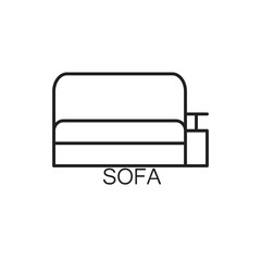 Sofa line icon.