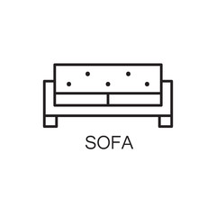 Sofa line icon.