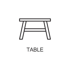 Table line icon.
