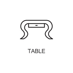 Table line icon.
