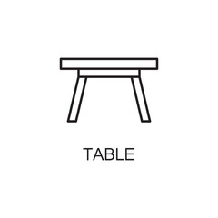 Table line icon.