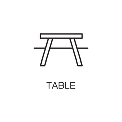 Table line icon.